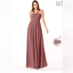 Azazie Dionne dress in Desert Rose